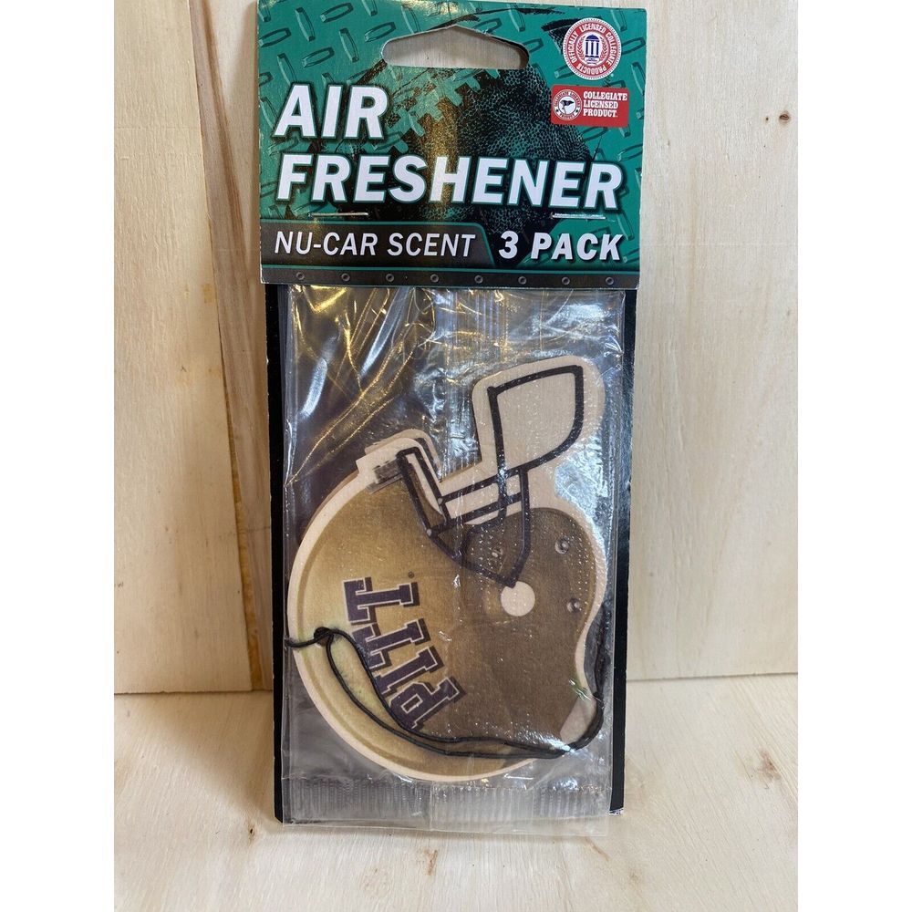 University of Pittsburgh Pitt Air Freshener New Car Smell 3 Pack Football Helmet